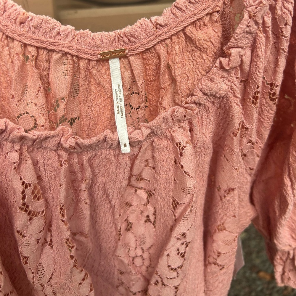 NWOT Free People Women's Stacey Convertible Lace Crop Top - Picture 5 of 8